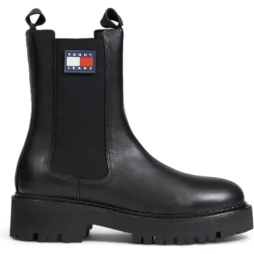 Urban Chelsea Leder Damenschuhe , Damen, Größe: 39 EU - Tommy Hilfiger - Modalova