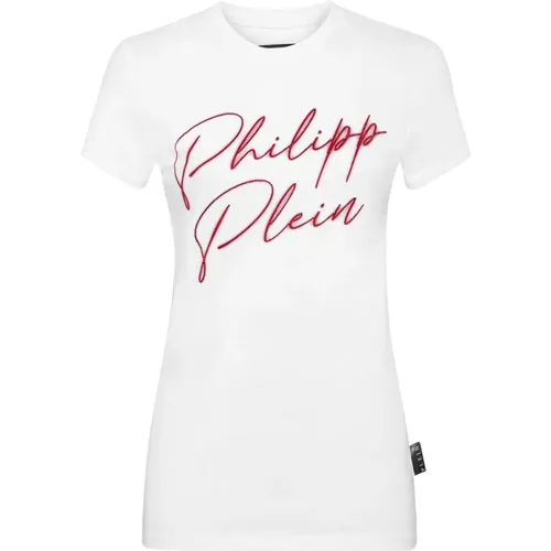 Casual Grafik Tee Fadcwtk Stil , Damen, Größe: L - Philipp Plein - Modalova