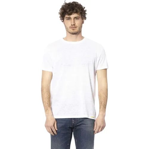 Einfaches Rundhals T-Shirt , Herren, Größe: M - Distretto12 - Modalova