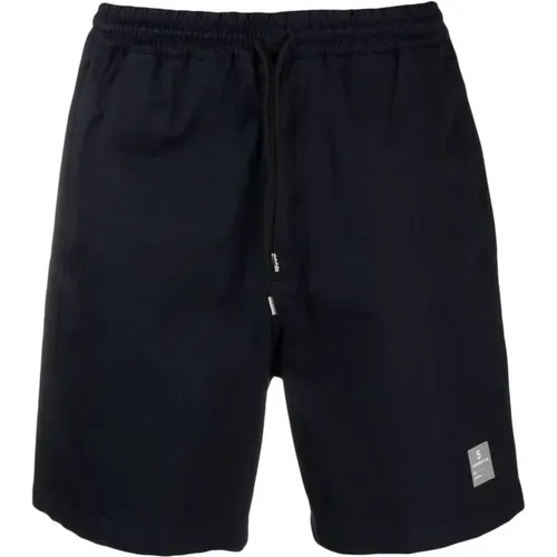 Navy Drawstring-Waist Shorts , male, Sizes: XL - Department Five - Modalova