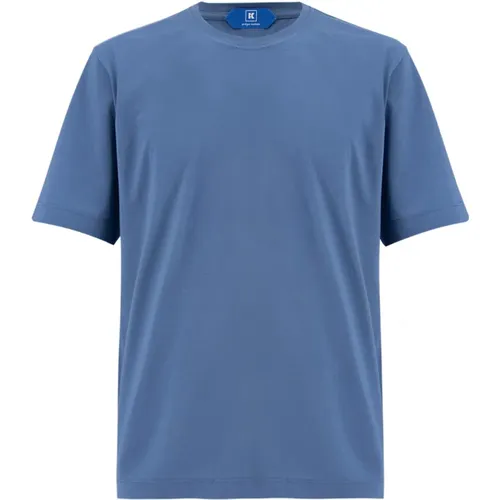 Cotton Crew Neck T-shirt , male, Sizes: XL, 2XL, 3XL, 4XL - Kiton - Modalova