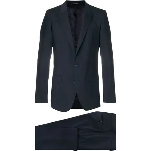 Formeller Anzug - Klassisches blaues Wollgemisch - Dolce & Gabbana - Modalova