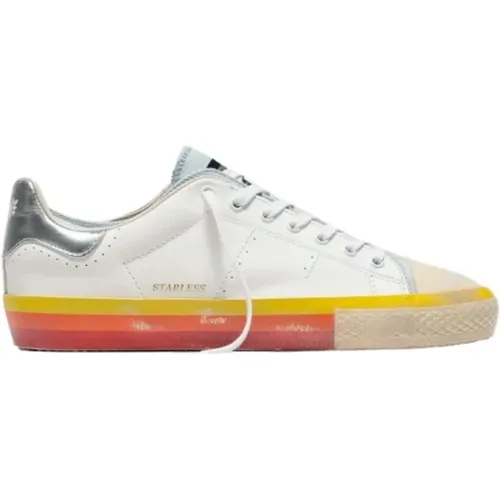 Leather Sneaker with Starless Logo , male, Sizes: 11 UK - Hidnander - Modalova