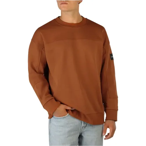 Men`s Autumn/Winter Sweatshirt with Logo Detail , male, Sizes: M - Calvin Klein - Modalova