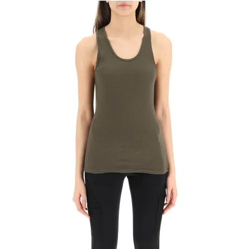 Ribbed cotton tank top , female, Sizes: M - Wardrobe.nyc - Modalova