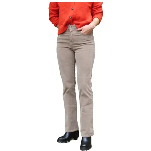 Flare Corduroy Pants Jeff , female, Sizes: W25, W28 - Denim Studio - Modalova