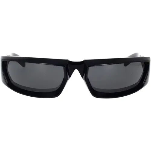 Stylish Oversized Sunglasses with Dark Grey Lenses , unisex, Sizes: 63 MM - Prada - Modalova