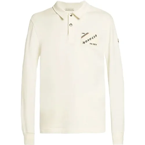Rugby Polo - Long Sleeve Sweat Quality , male, Sizes: XL, L - Moncler - Modalova