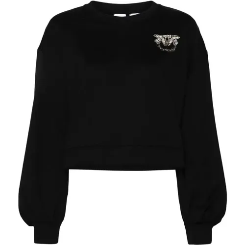 Schwarze Pullover für Frauen , Damen, Größe: S - pinko - Modalova