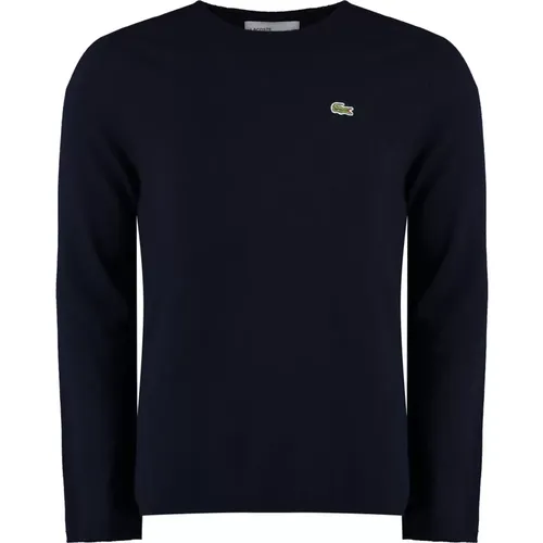 Lacoste Wollpullover mit Logo Patch , Herren, Größe: L - Comme des Garçons - Modalova