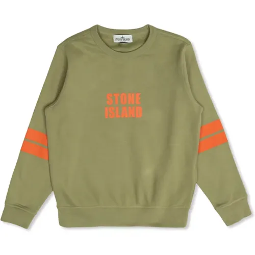 Sweatshirt mit reflektierendem Effektdruck - Stone Island - Modalova