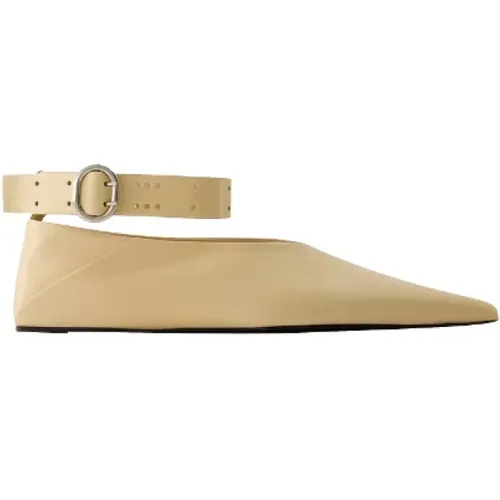 Leder flats , Damen, Größe: 38 1/2 EU - Jil Sander - Modalova