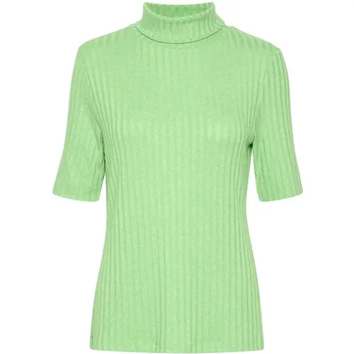 Rollkragenbluse Top Irish Melange , Damen, Größe: L - My Essential Wardrobe - Modalova