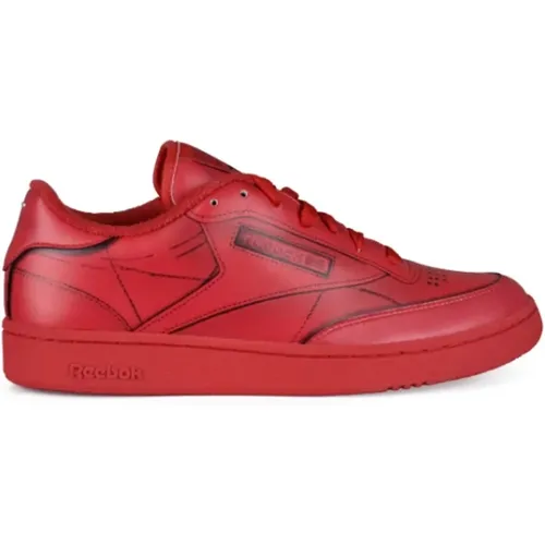 Rote Leder Club C Sneakers , Damen, Größe: 42 EU - Maison Margiela - Modalova