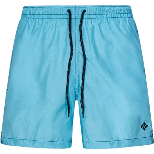 Clear Swim Shorts with Logo , male, Sizes: L, XL, M, S - Drumohr - Modalova