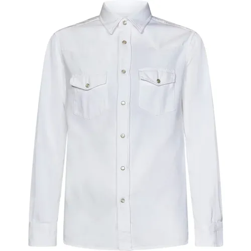 Denim Western Shirt , male, Sizes: M - Tom Ford - Modalova