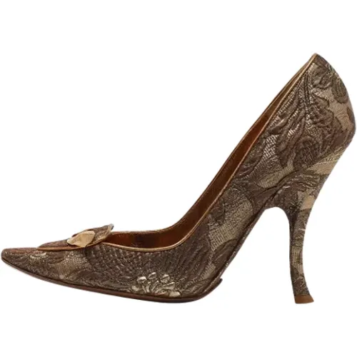 Pre-owned Stoff heels , Damen, Größe: 39 1/2 EU - Dolce & Gabbana Pre-owned - Modalova