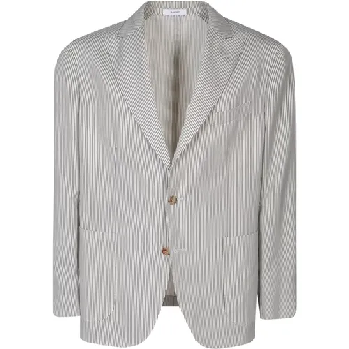 Mens Clothing Blazer White Ss24 , male, Sizes: S, XL - Boglioli - Modalova