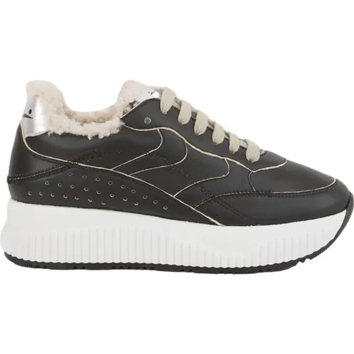 Schwarze aktive Sneakers für Damen , Damen, Größe: 38 EU - Voile blanche - Modalova