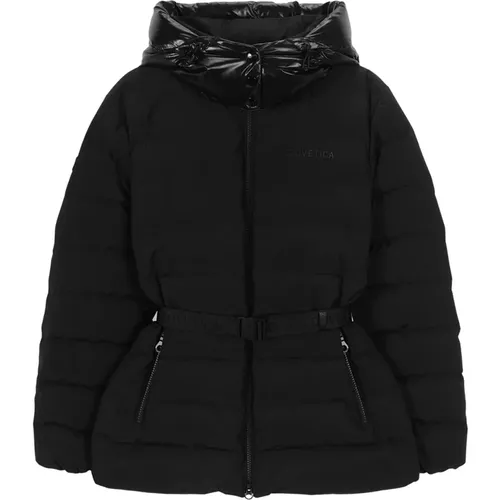 Schwarze Daunenjacke für Frauen , Damen, Größe: 2XS - duvetica - Modalova