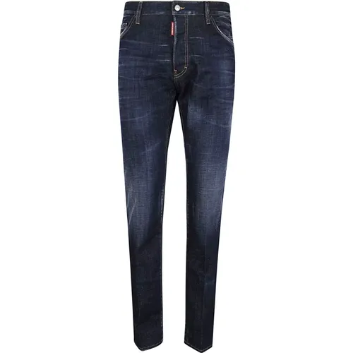 Blaue Stretch-Denim-Jeans Aw24 - Dsquared2 - Modalova