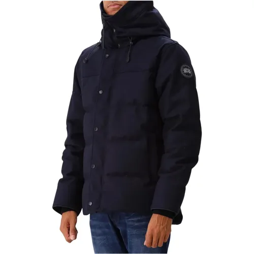 Navy Melange Parka, Warm und Stilvoll - Canada Goose - Modalova