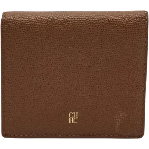 Pre-owned Leather wallets , female, Sizes: ONE SIZE - Carolina Herrera Pre-owned - Modalova