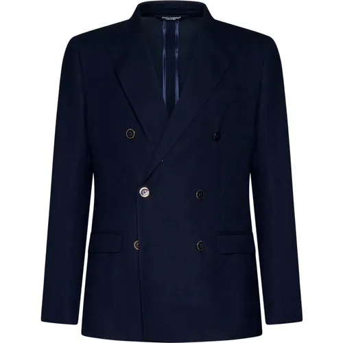 Stylish Double Breasted Jackets , male, Sizes: M, L - Dolce & Gabbana - Modalova