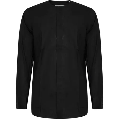 Klassisches Schwarzes Hemd , Herren, Größe: 2XL - Lardini - Modalova