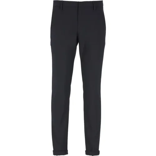 Wool Trousers with Belt Loops , male, Sizes: W35, W32, W38, W31, W33 - Dondup - Modalova