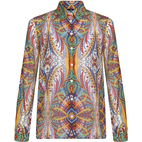 MultiColour Paisley Print Shirt , female, Sizes: S, M - ETRO - Modalova