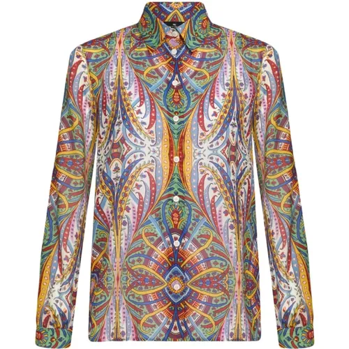 MultiColour Paisley Print Shirt , female, Sizes: XS - ETRO - Modalova