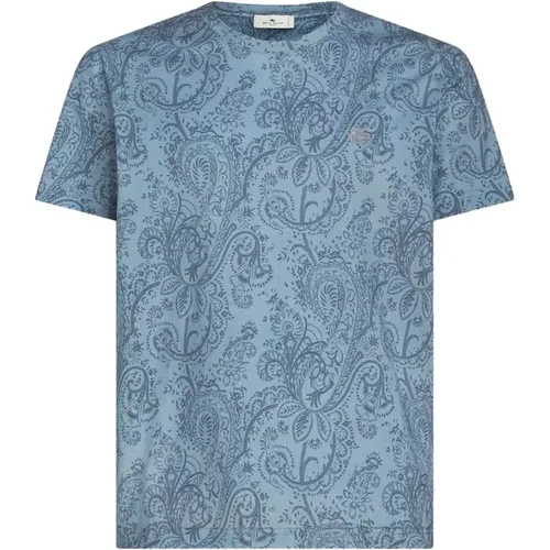 Hellblaue T-Shirts & Polos für Männer , Herren, Größe: M - ETRO - Modalova