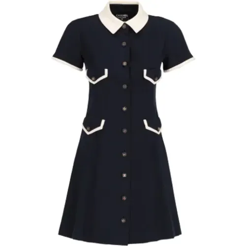 Pre-owned Cotton dresses , female, Sizes: S - Chanel Vintage - Modalova