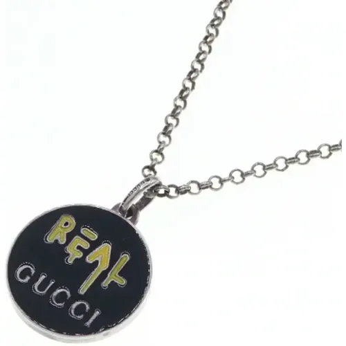 Pre-owned Silver necklaces , female, Sizes: ONE SIZE - Gucci Vintage - Modalova