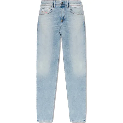 Hellblaue Skinny Fit Denim Jeans , Herren, Größe: W33 - Diesel - Modalova