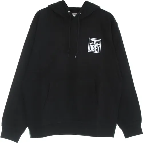 Iconic Lightweight Hooded Sweatshirt , male, Sizes: XS, S, XL - Obey - Modalova