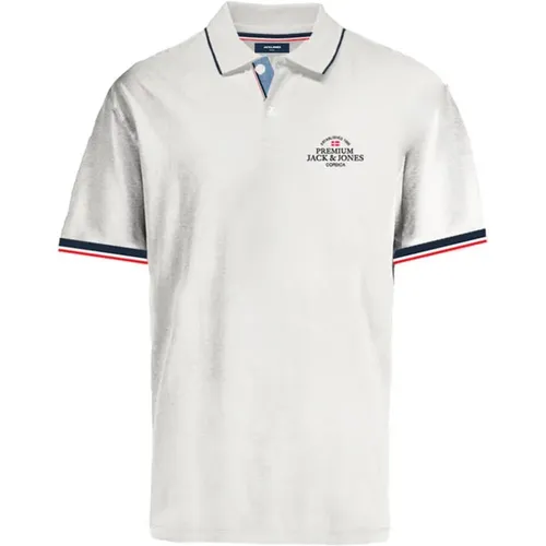Klassisches Polo Shirt mit Logo Stitching , Herren, Größe: L - jack & jones - Modalova