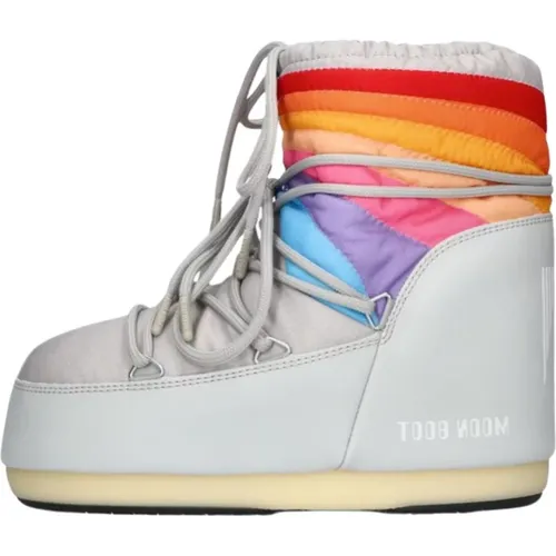 Regenbogen Niedrige Schneestiefel für Frauen , Damen, Größe: 39 EU - moon boot - Modalova