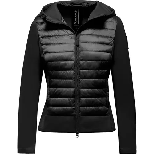 Bimaterial Jacket , female, Sizes: M, S, L, XL - BomBoogie - Modalova