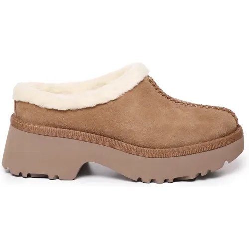 Wildleder Clogs Sandalen Kastanie Schaffell , Damen, Größe: 36 EU - Ugg - Modalova