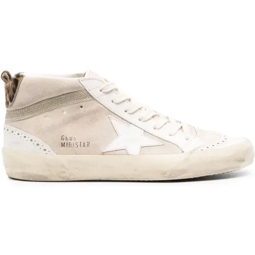 Mid Star Suede Leather High Top , female, Sizes: 6 UK - Golden Goose - Modalova