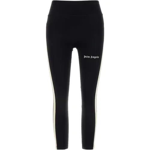 Stretch Nylon Leggings , Damen, Größe: L - Palm Angels - Modalova