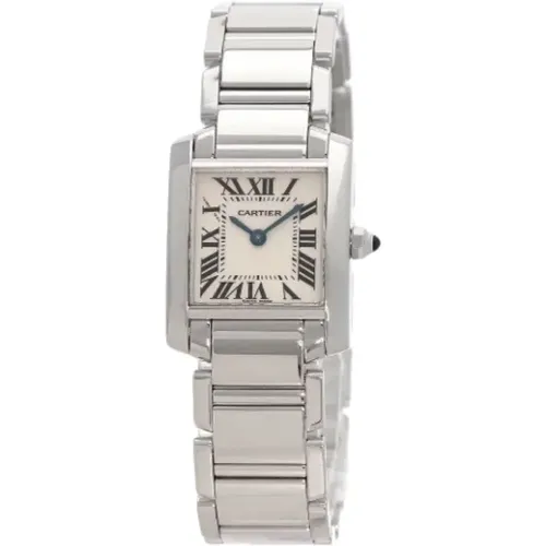 Pre-owned White Gold watches , female, Sizes: ONE SIZE - Cartier Vintage - Modalova