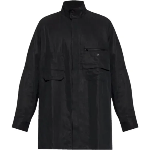 Schwarzes Overshirt Stilvolle Minimalistische Mode , Herren, Größe: L - Y-3 - Modalova