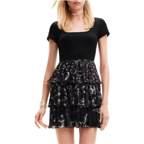 Short Dress Spring/Summer Collection , female, Sizes: M, S, L, XS, XL - Desigual - Modalova