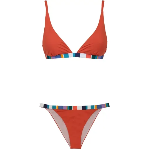 Bunter Triangel-Bikini für Sommer-Spaß , Damen, Größe: M - Gallo - Modalova