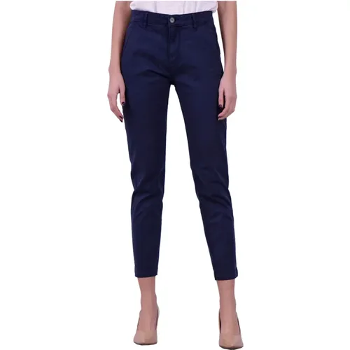 Blaue Chino Hose Slim Fit , Damen, Größe: W25 - Pepe Jeans - Modalova