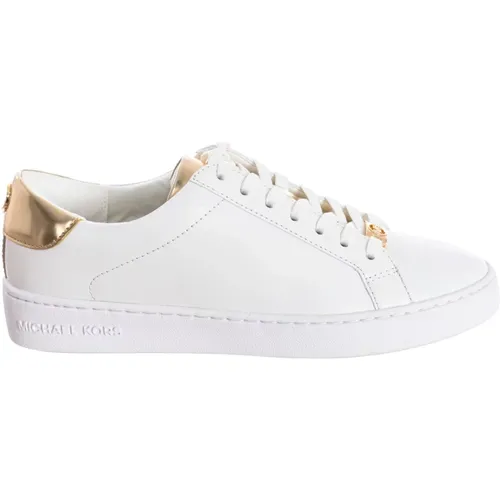 Irving Lace-Up Sneaker with Golden Details , female, Sizes: 3 1/2 UK - Michael Kors - Modalova