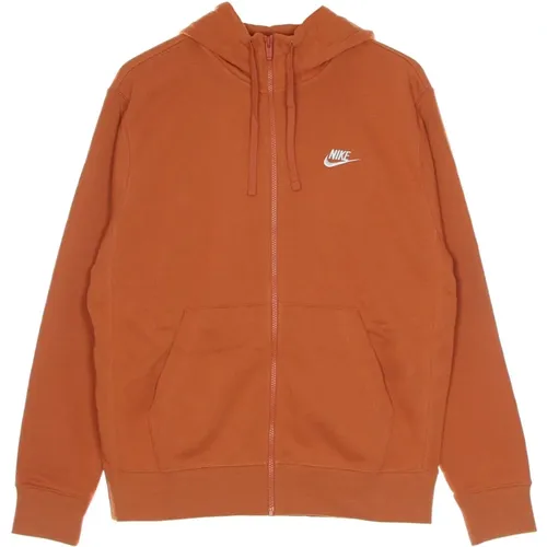 Sportlicher Kapuzen-Zip-Sweatshirt French Terry , Herren, Größe: S - Nike - Modalova